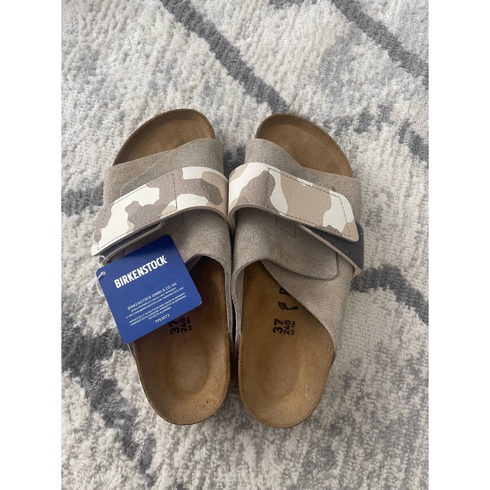 BIRKENSTOCK Kyoto Desert Suede Grey Taupe/Camo Almond  SIZE 6-6.5/37 Narrow